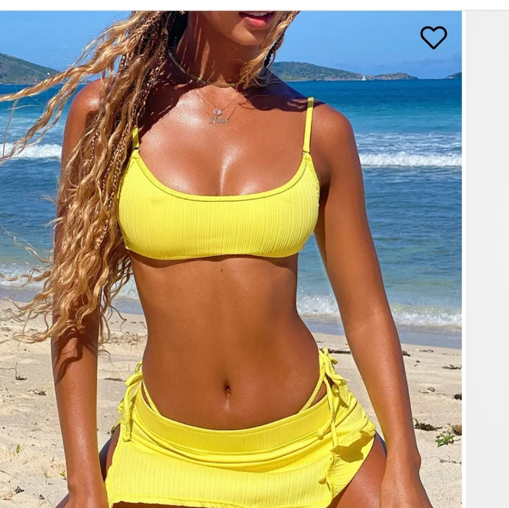 NEW FRANKIES BIKINIS Enzo Cheeky Bottoms And Dallas Top Set Size Medium